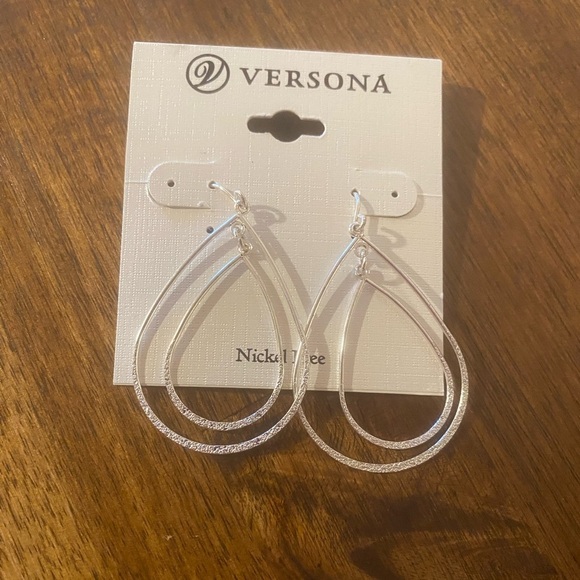 2 for $10 - Sterling Silver Dangle Hoop Earrings - Picture 3 of 3